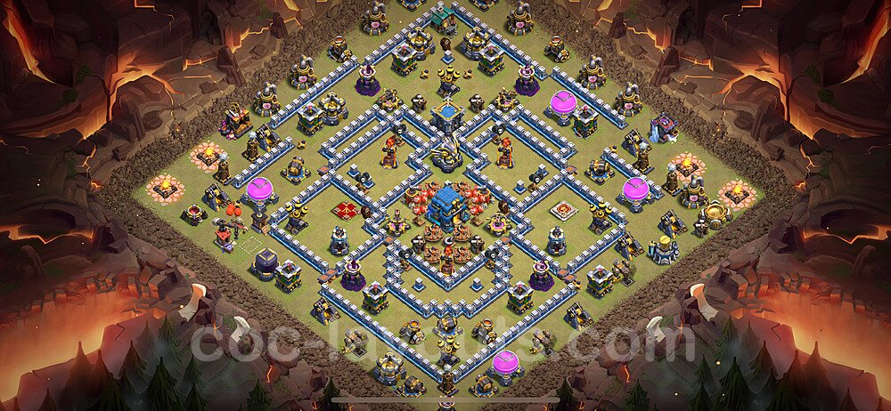 TH12 War Base Plan with Link, Legend League, Anti Everything, Copy Town Hall 12 CWL Design 2024, #140