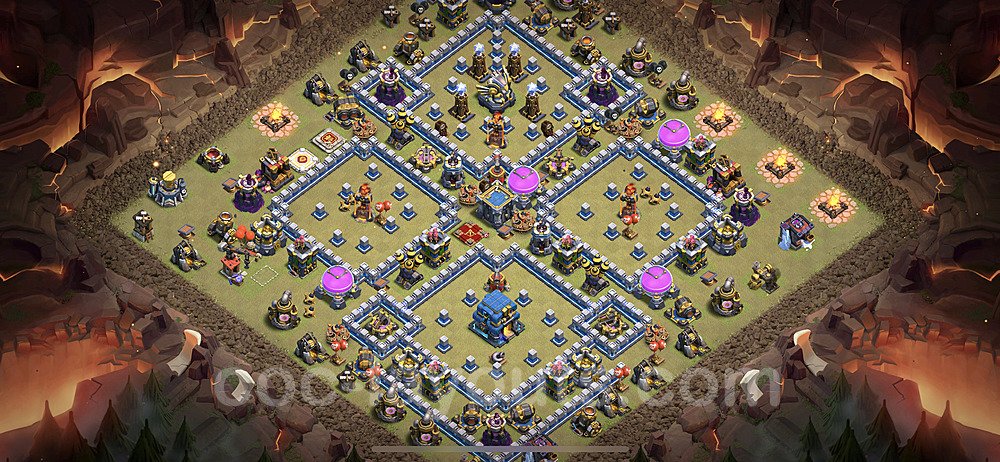 TH12 Max Levels CWL War Base Plan with Link, Anti Everything, Copy Town Hall 12 Design, #16