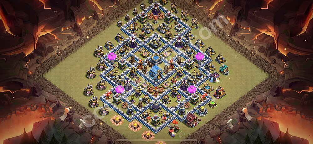 Ustawienie baza wojskowa TH12 z linkiem, Anty Wszystko - Ratusz poziom 12 - COC 2026 - #171