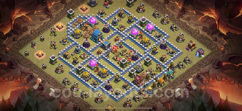 TH12 War Base Plan with Link, Anti Everything, Copy Town Hall 12 CWL Design 2025, #176