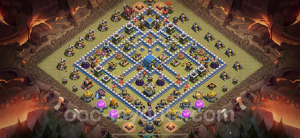 Top Maxé Base de Guerre HDV 12 + Lien (Link), Anti tout 2025 gdc - Hôtel de Ville 12 Base Copier - #181