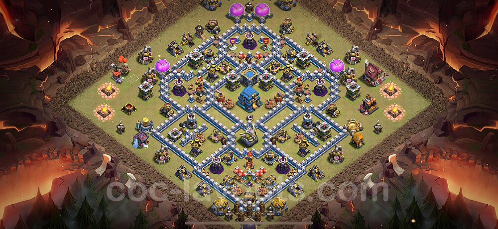 Top Maxé Base de Guerre HDV 12 + Lien (Link) 2025 gdc - Hôtel de Ville 12 Base Copier - #182
