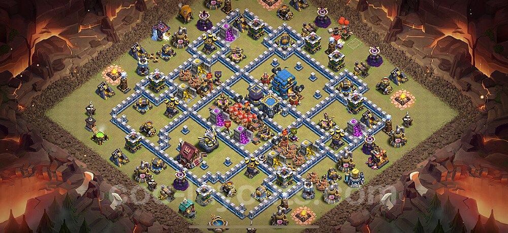 Municipio livello 12 Base di Guerra + Link, Legend League, Anti tutto - Miglior Disposizione Villaggio COC 2025 TH12 - #184