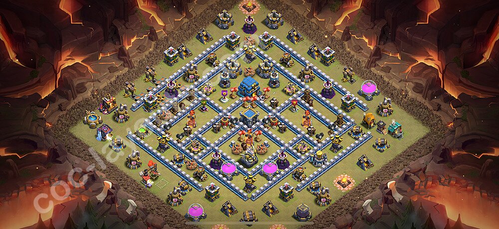 Die Maximal Clan War Base RH12 + Link, Anti Alles 2026 - COC Rathaus Level 12 Kriegsbase (CK / CW) - #187