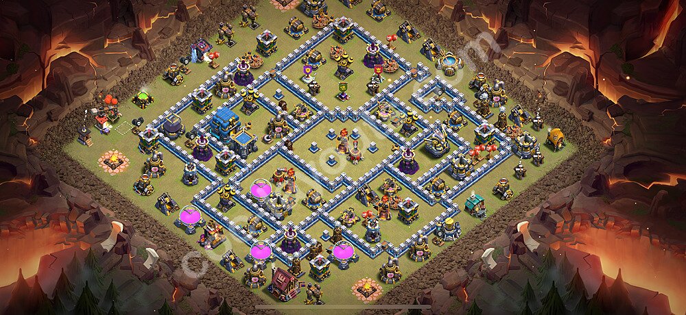 TH12 War Base Plan with Link, Copy Town Hall 12 CWL Design 2026, #189