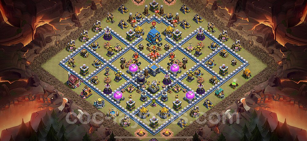 Diseño de aldea para Guerra al Maximo Ayuntamiento 12 Copiar, Anti Todo - Full COC TH12 Perfecta Distribucion 2025 + Enlace - #195