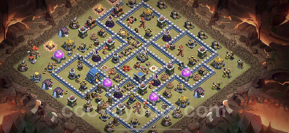 TH12 Max Levels CWL War Base Plan with Link, Anti Everything, Copy Town Hall 12 Design 2021, #26