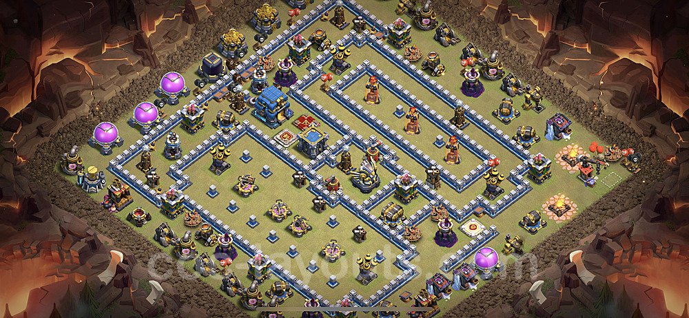 TH12 Max Levels CWL War Base Plan with Link, Anti Everything, Copy Town Hall 12 Design 2021, #32