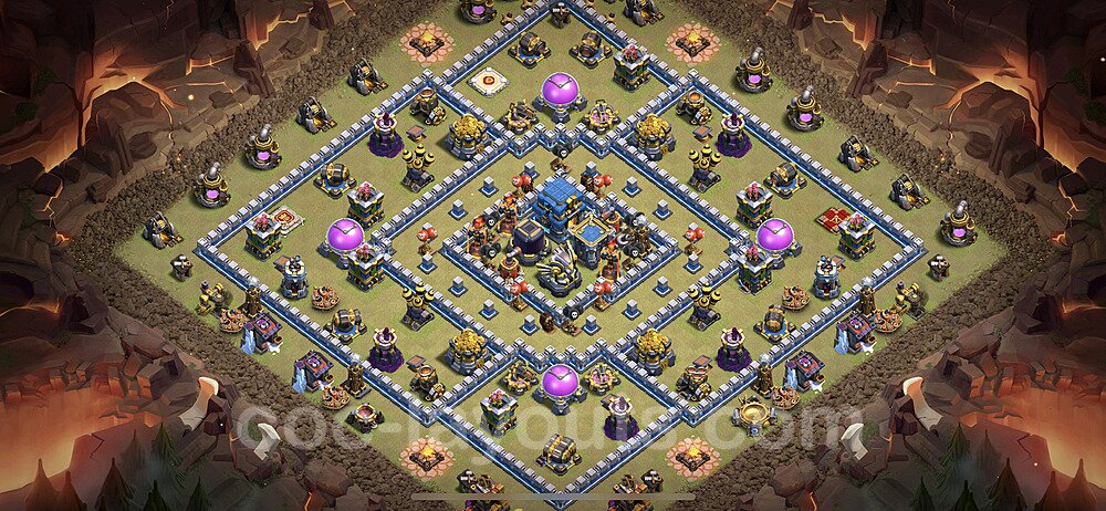 TH12 War Base Plan with Link, Legend League, Anti Everything, Copy Town Hall 12 CWL Design 2021, #36