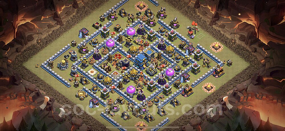 TH12 War Base Plan with Link, Legend League, Anti Everything, Copy Town Hall 12 CWL Design, #65