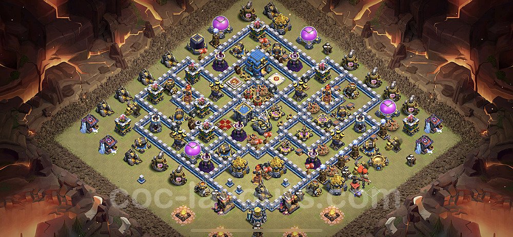 TH12 Max Levels CWL War Base Plan with Link, Anti Everything, Copy Town Hall 12 Design, #7