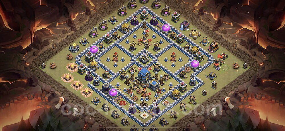 TH12 Max Levels CWL War Base Plan with Link, Anti Everything, Copy Town Hall 12 Design 2023, #80