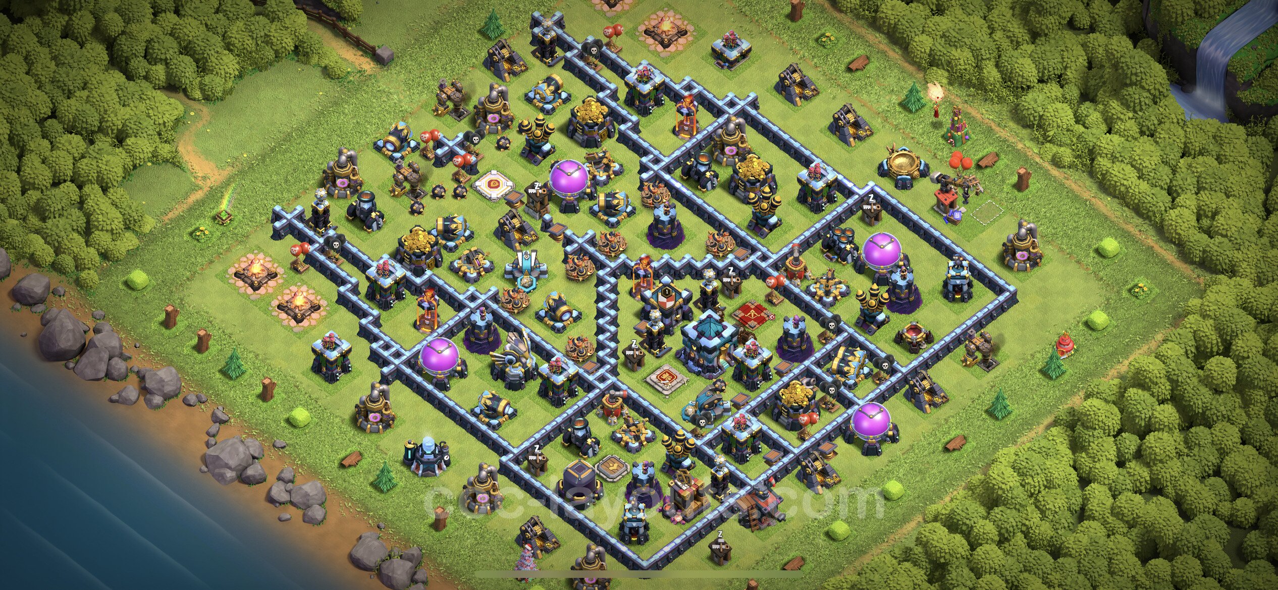 Best Base TH18 with Link Anti Everything   Town Hall Level 18 Base ...