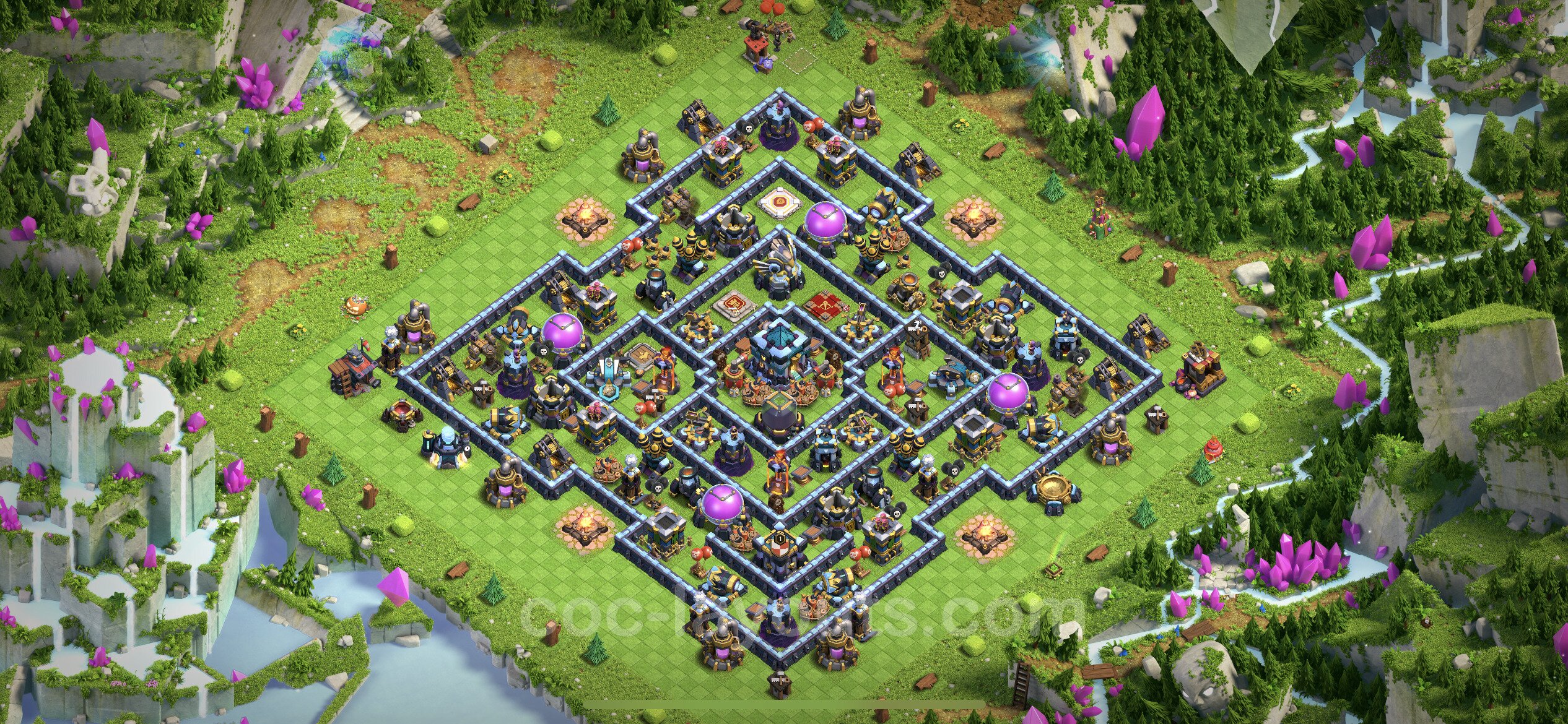 Best Anti 2 Stars Base TH13 with Link, Anti Everything Town Hall