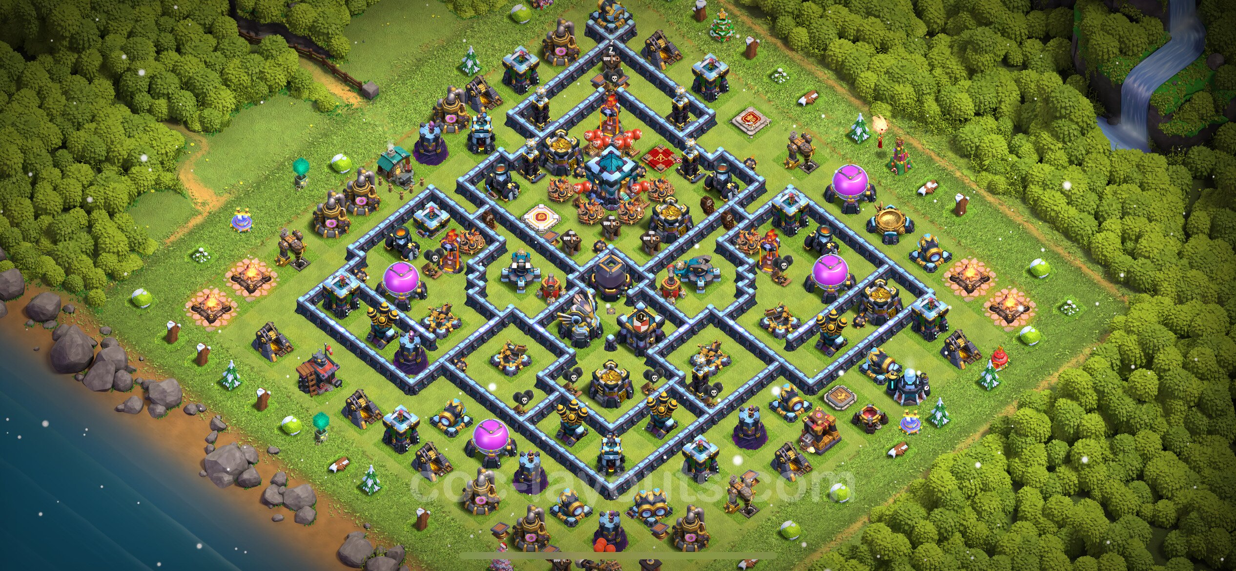 Best Anti 2 Stars Base TH13 With Link, Anti Everything 2024 - Town Hall ...