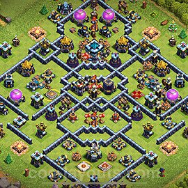 Anti Everything TH13 Base Plan with Link, Legend League, Copy Town Hall 13 Design 2024, #113