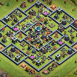 Full Upgrade TH13 Base Plan with Link, Anti Everything, Copy Town Hall 13 Max Levels Design 2026, #136