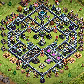 Top Anti 2 Etoiles Base HDV 13 + Lien (Link), Anti Air / Electro Dragon 2026 - Hôtel de Ville 13 Défense Base Copier - #140