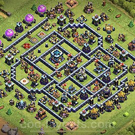 Anti Everything TH13 Base Plan with Link, Anti Air / Electro Dragon, Copy Town Hall 13 Design 2023, #20