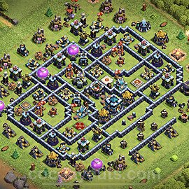 TH13 Trophy Base Plan with Link, Anti Everything, Copy Town Hall 13 Base Design 2023, #25