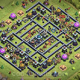 TH13 Anti 2 Stars Base Plan with Link, Anti Everything, Copy Town Hall 13 Base Design 2023, #3