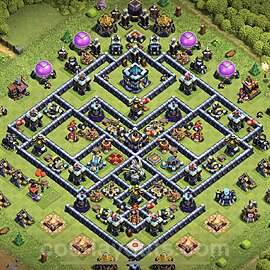 Anti Everything TH13 Base Plan with Link, Anti 3 Stars, Copy Town Hall 13 Design 2023, #31