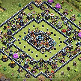 TH13 Anti 3 Stars Base Plan with Link, Anti Everything, Copy Town Hall 13 Base Design, #32