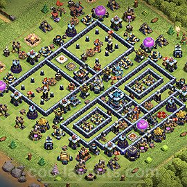 TH13 Anti 3 Stars Base Plan with Link, Anti Everything, Copy Town Hall 13 Base Design 2023, #33