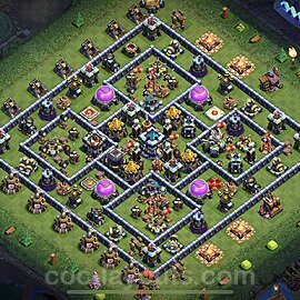 Anti Everything TH13 Base Plan with Link, Legend League, Copy Town Hall 13 Design 2022, #43