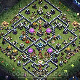 Anti Everything TH13 Base Plan with Link, Hybrid, Copy Town Hall 13 Design 2022, #59