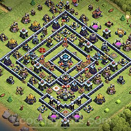Top TH13 Unbeatable Anti Loot Base Plan with Link, Legend League, Copy Town Hall 13 Base Design 2023, #6