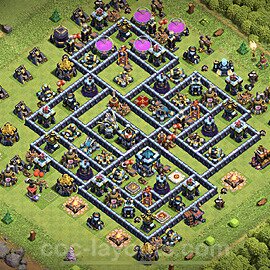 TH13 Trophy Base Plan with Link, Anti Everything, Copy Town Hall 13 Base Design 2023, #7