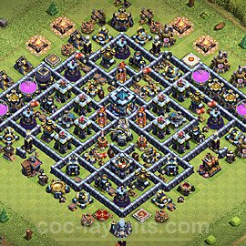Top TH13 Unbeatable Anti Loot Base Plan with Link, Anti 2 Stars, Copy Town Hall 13 Base Design 2023, #72