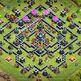 Top Anti 2 Etoiles Base HDV 13 + Lien (Link), Ligue des légendes 2026 - Hôtel de Ville 13 Défense Base Copier - #78