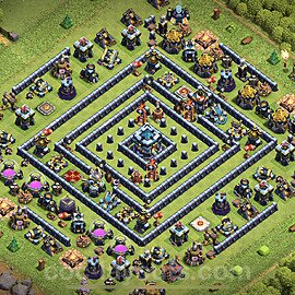 TH13 Anti 3 Stars Base Plan with Link, Anti Everything, Copy Town Hall 13 Base Design 2023, #9