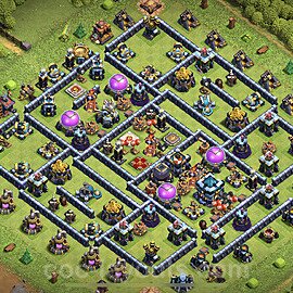 Full Upgrade TH13 Base Plan with Link, Hybrid, Copy Town Hall 13 Max Levels Design 2024, #94