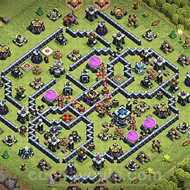 Anti Everything TH13 Base Plan with Link, Copy Town Hall 13 Design 2024, #99