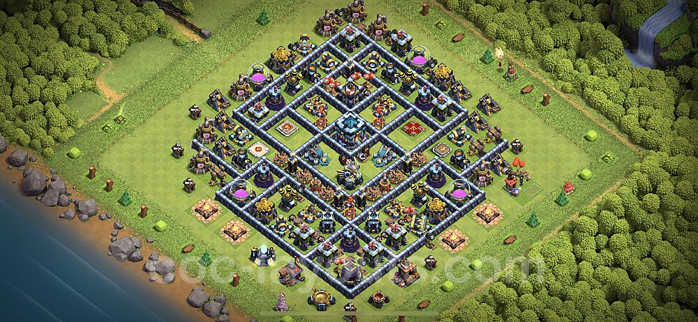 Anti Everything TH13 Base Plan with Link, Legend League, Copy Town Hall 13 Design 2023, #12