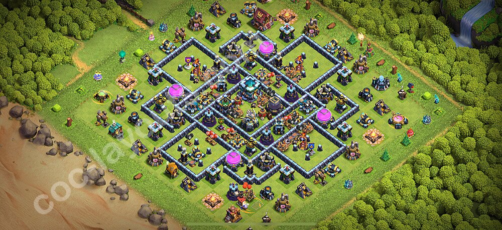 Top Anti 2 Etoiles Base HDV 13 + Lien (Link), Hybride 2026 - Hôtel de Ville 13 Défense Base Copier - #121