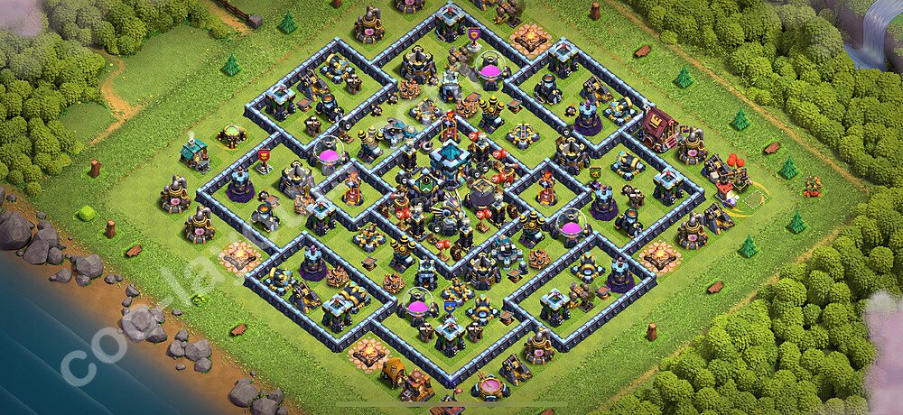 Full Upgrade TH13 Base Plan with Link, Anti Everything, Copy Town Hall 13 Max Levels Design 2026, #136