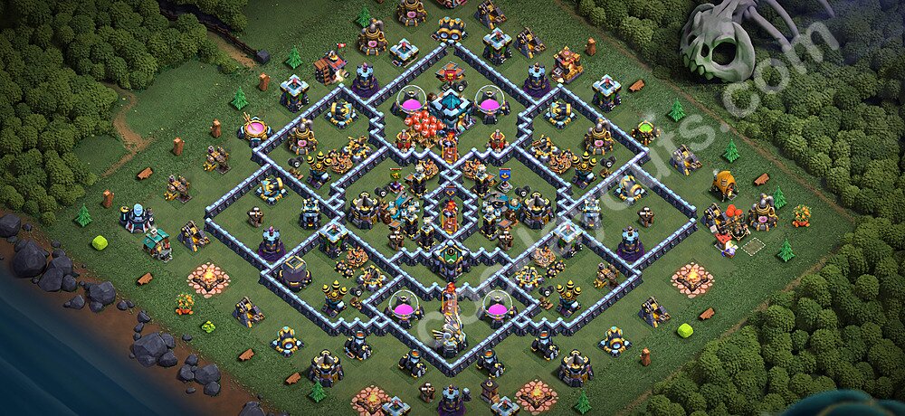 Die Anti Alles Base RH13 + Link 2026 - COC Rathaus 13 Kopieren Base - #146