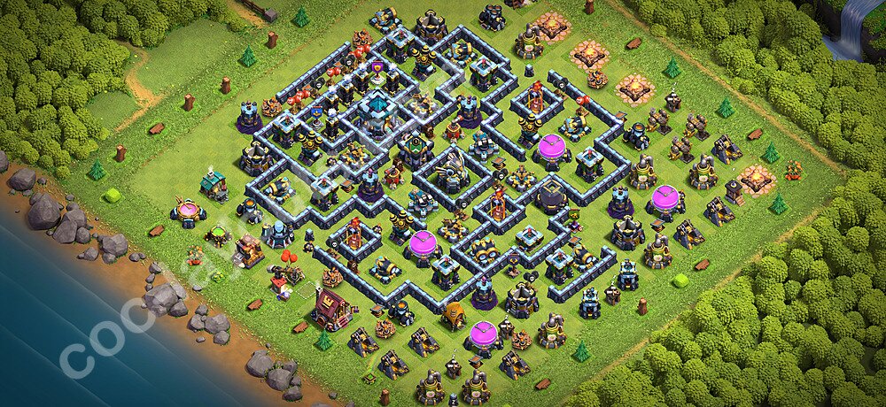 Municipio livello 13 Anti Drago Base + Link - Miglior Disposizione Villaggio per Difesa COC 2026 TH13 - #147