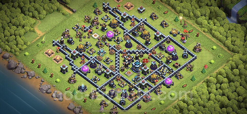 Anti Everything TH13 Base Plan with Link, Copy Town Hall 13 Design, #18