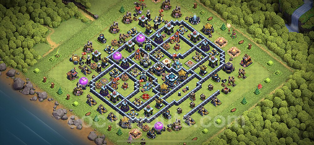 TH13 Trophy Base Plan with Link, Anti Everything, Copy Town Hall 13 Base Design 2023, #25