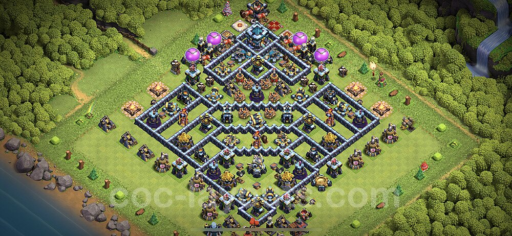 TH13 Trophy Base Plan with Link, Anti Everything, Copy Town Hall 13 Base Design 2021, #27