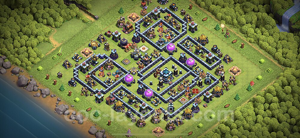 TH13 Anti 3 Stars Base Plan with Link, Anti Everything, Copy Town Hall 13 Base Design 2021, #30