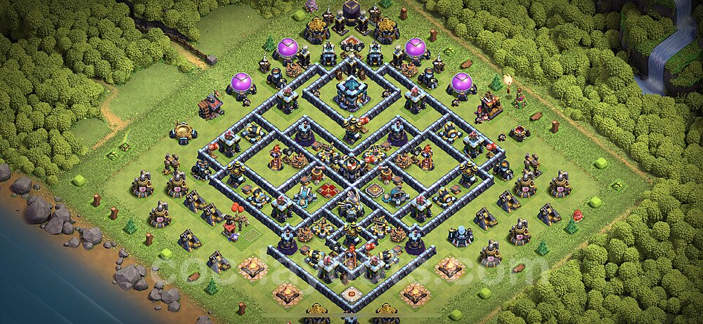 Anti Everything TH13 Base Plan with Link, Anti 3 Stars, Copy Town Hall 13 Design 2023, #31