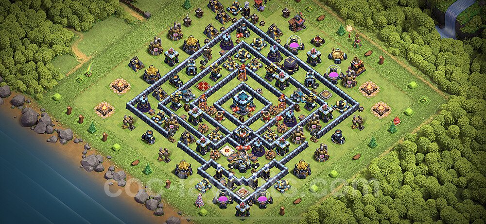 Top TH13 Unbeatable Anti Loot Base Plan with Link, Legend League, Copy Town Hall 13 Base Design 2023, #6