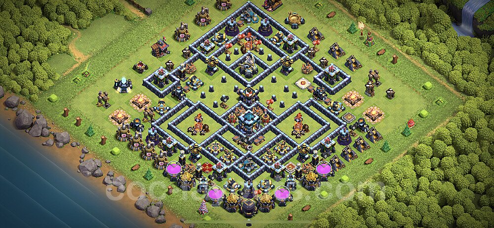 TH13 Anti 2 Stars Base Plan with Link, Anti Everything, Copy Town Hall 13 Base Design 2023, #8