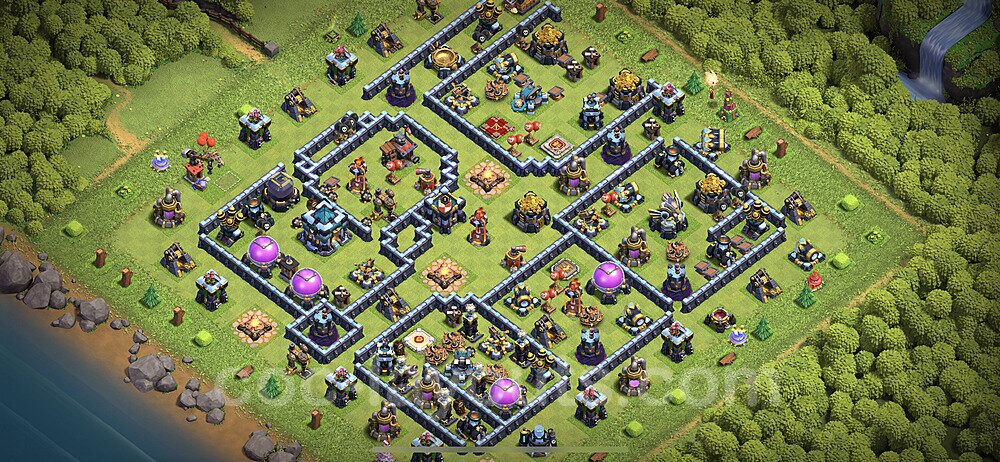 Full Upgrade TH13 Base Plan with Link, Anti Everything, Copy Town Hall 13 Max Levels Design 2023, #85